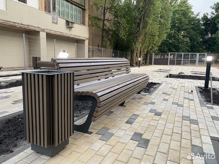 Лавочки скамейк урны