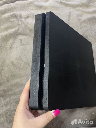 Sony playstation 4 slim черная с играми