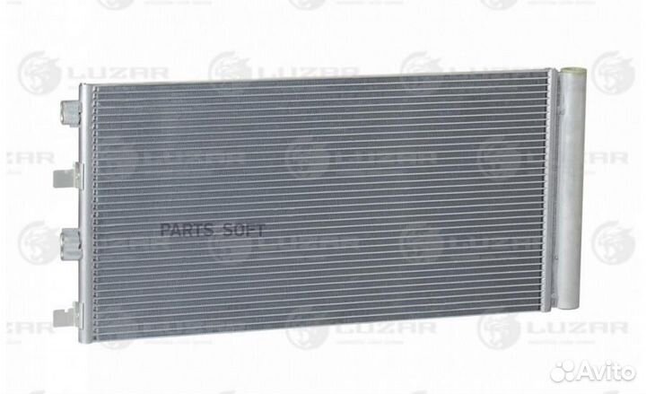Luzar lrac 0950 Радиатор кондиц. с ресивером 656x3