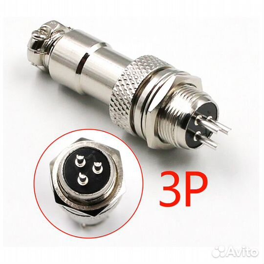 Авиационный разъем GX12 коннектор пара, мама+папа