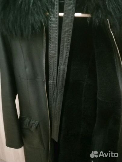 Дублёнка женская натуральная кожа, размер 44