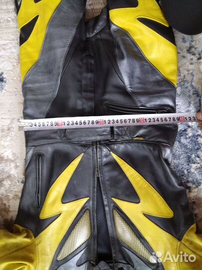 Мотокомбинезон раздельный кожаный