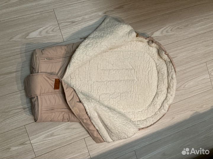 Зимний конверт в коляску/санки на овчине