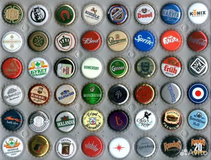 192 шт. Пивных крышек кронен без повторов (5)