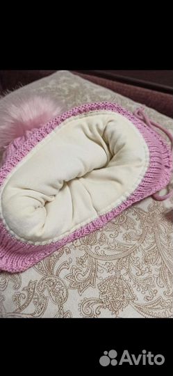 Зимний комплект шапка, шарф 1,5 3года