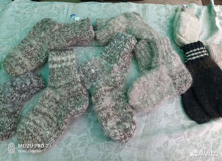 Носки из собачьего пуха, очень теплые