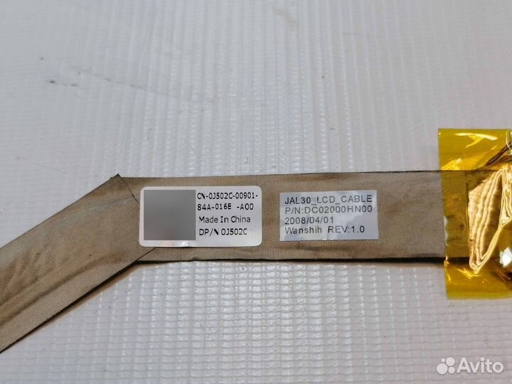 Шлейф матрицы для Dell 0J502C (30-pin)
