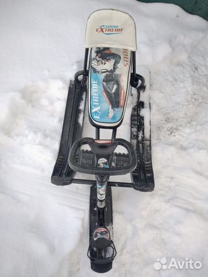 Снегокат со спинкой