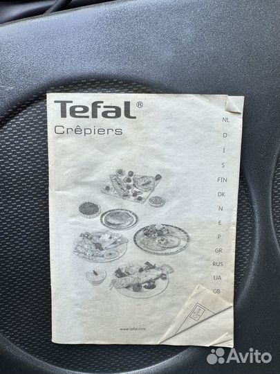 Электроблинница tefal сrep party dual 2 в 1