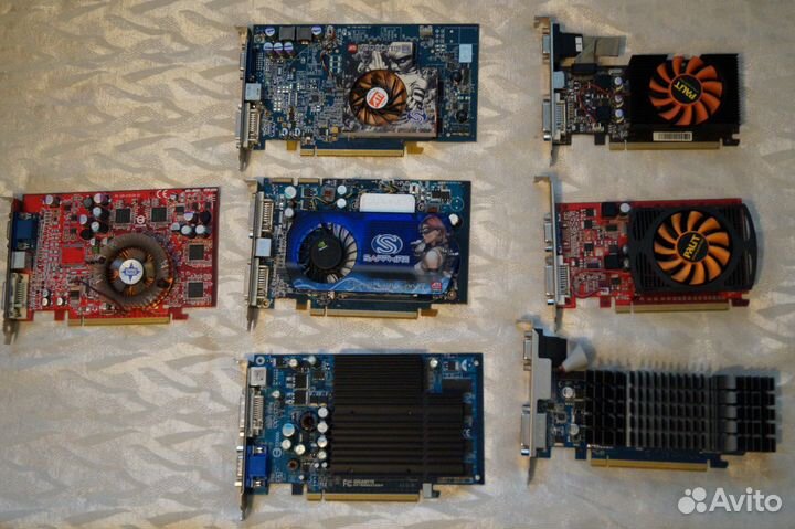 Видеокарты PCI-E16 (30 штук, список)