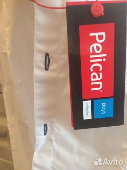 Новые детские белые рубашки 134 размер