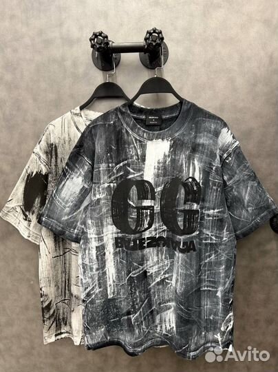 Футболка оверсайз Balenciaga & Gucci