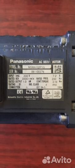 Серводвигатель Panasonic msma102P1G