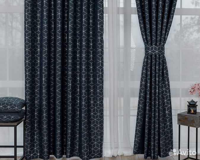 Комплект шторы и тюль Гала роял+Вуаль