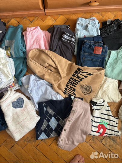 Вещи пакетом на девочку примерно 134