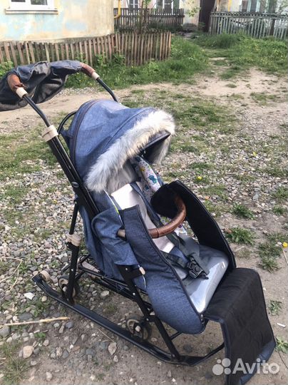 Коляска санки