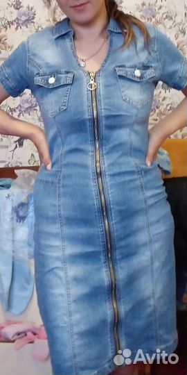 Платье джинсовое