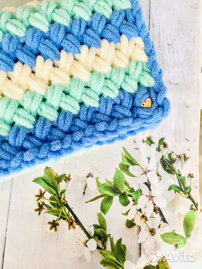 Плед детский плюшевый новый