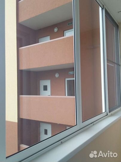 Оконный блок для лоджии алюминевый раздвижной от