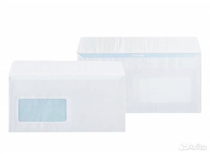 Конверт евро E65 90 г/кв.м белый