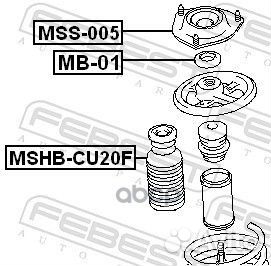 Пыльник-отбойник амортизатора перед прав/лев