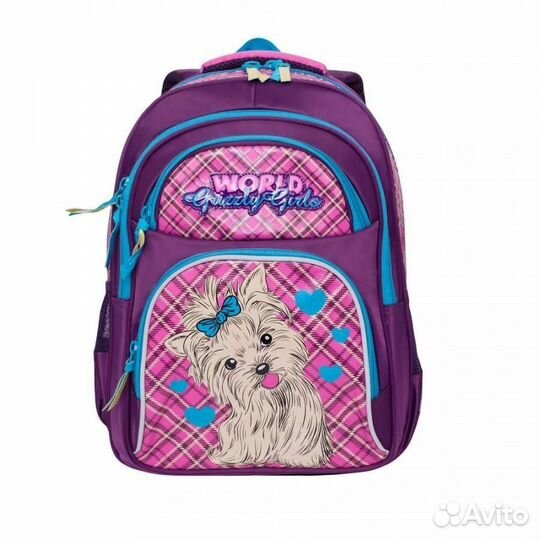 Рюкзак RG-865-3 школьный (1 лиловый-жимолость)