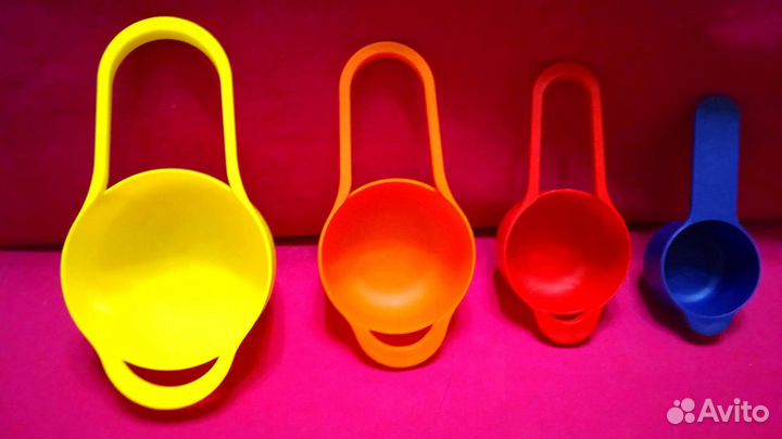 Формочки для печенья, скалка, мерные ложки. Набор