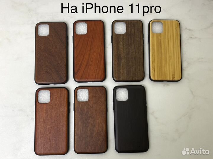 Деревянный чехол на iPhone