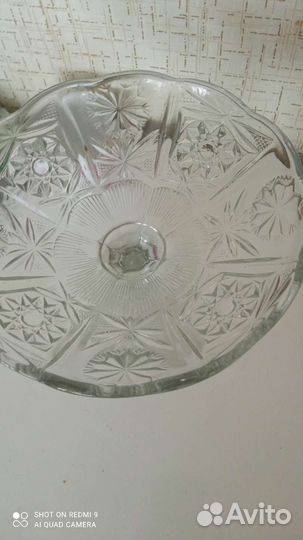 Ваза для фруктов на ножке СССР