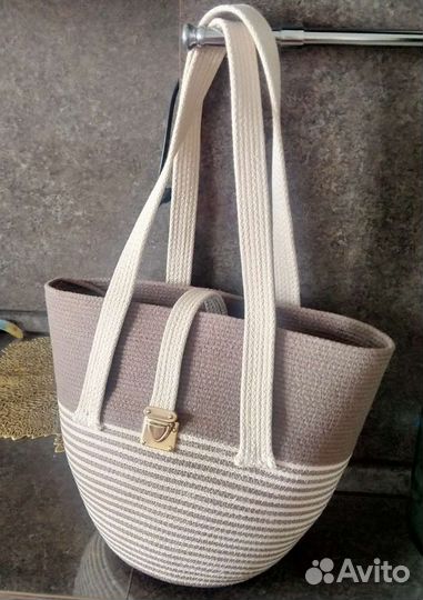 Cумка из хлопкового шнура эко