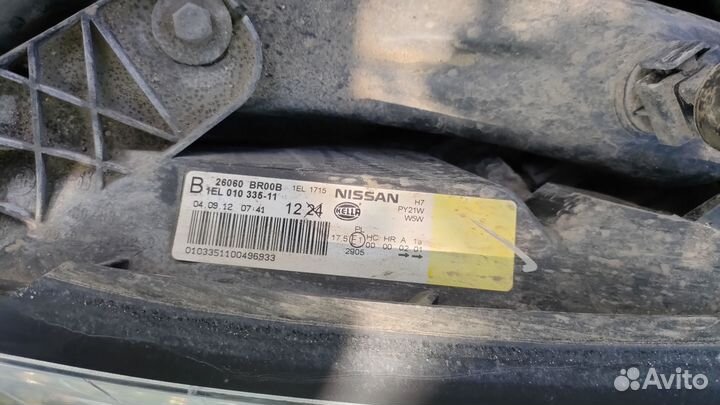 Фара передняя Nissan Qashqai