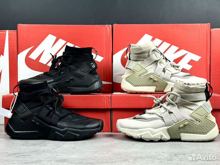 Nike air huarache gripp gore tex balck coffee