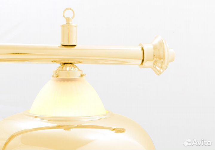 Лампа на пять плафонов «Crown» (золотистая штанга