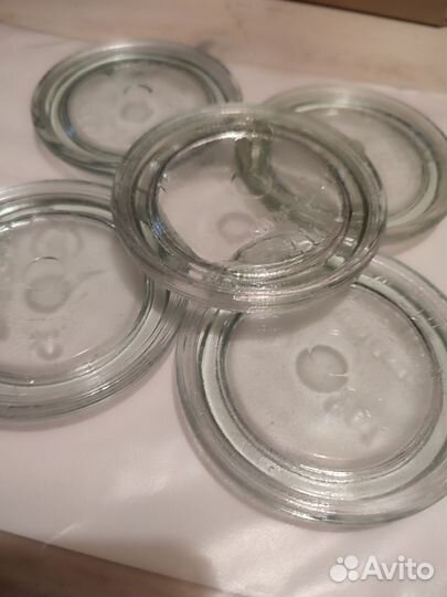 Крышки стеклянные для банок СССР