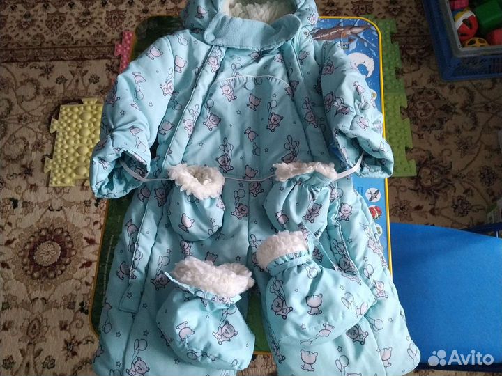 Кокон для новорожденных зимний б/у