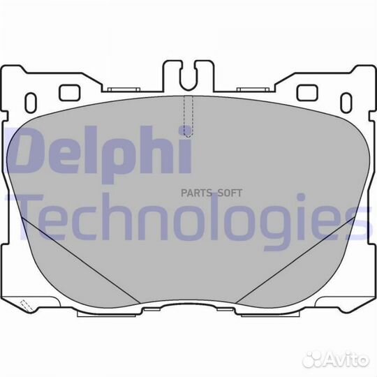 Delphi LP3276 Колодки тормозные mercedes W205/W213