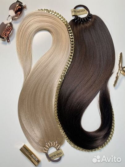 Хвост на резинке, Афрохвост на резинке, канекалон