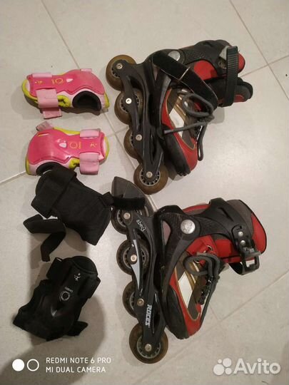 Роликовые коньки детские раздвижные