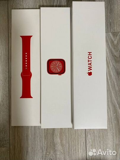 Часы apple watch 8 41 mm red