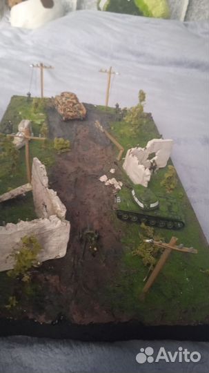 Диорама танковая битва
