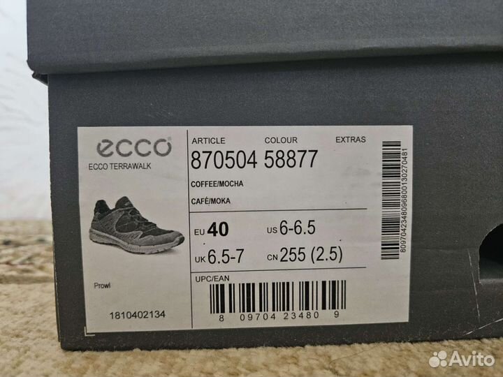 Кроссовки мужские 40 ecco terrawalk M