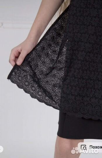 Фартук школьный чёрный 140-146