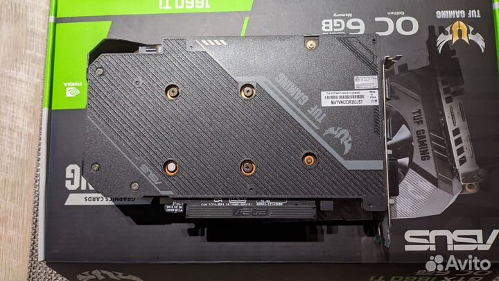 Видеокарта asus GTX 1660TI OC 6GB