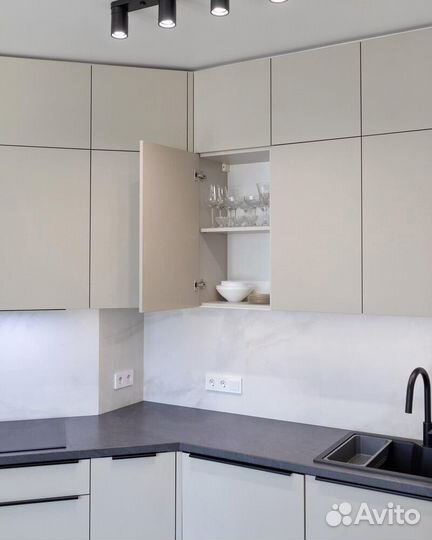 Кухня от производителя бежевая