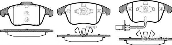 1219 11 8K0698151A колодки дисковые п Audi A