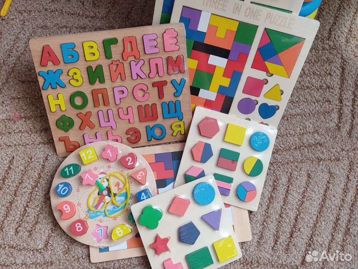 Новые Развивающие деревянные игрушки/сортер/шнуро