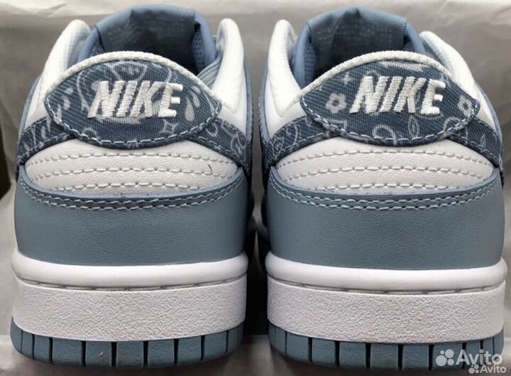 Nike dunk low blue paisley
