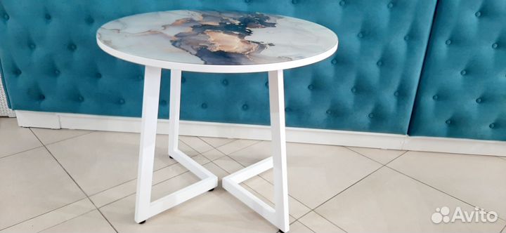 Стол кухонный каркас белый (новый)