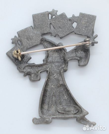 Винтажная брошь Предсказатель Danecraft. США