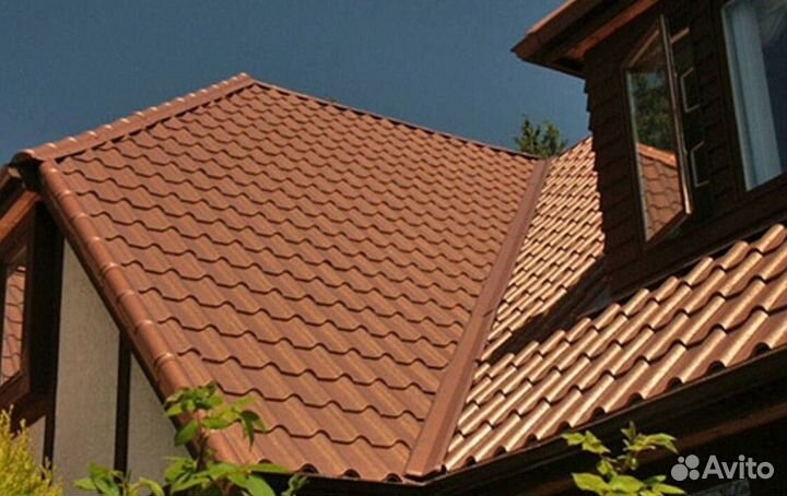 Красная металлочерепица